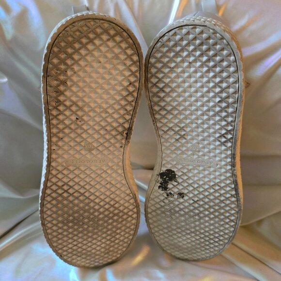 AEROSOLES Cream and White High-Top Wedge Platform Sneaker Boots Size 10.5 US - Picture 13 of 13